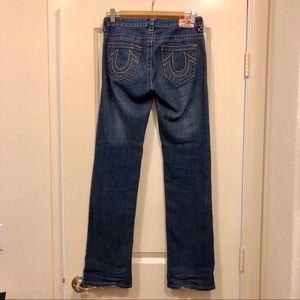 Sz 27 True Religon low rise straight leg jeans